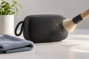 how to clean a bluetooth speaker grille