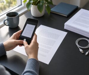 how to scan documents with a phone camera