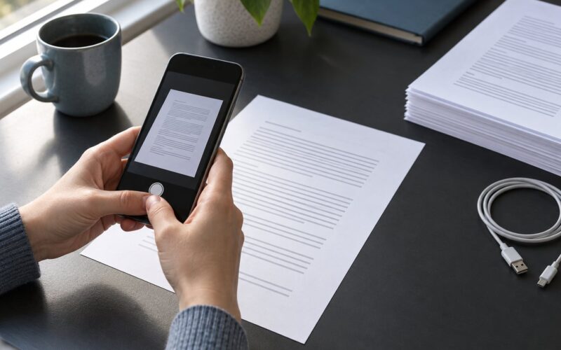 How to Scan Documents With a Phone Camera: Easy Tips (2026)