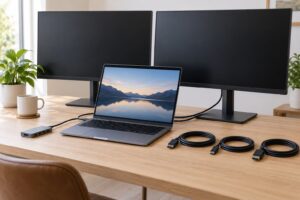 how to set up dual monitors on a laptop