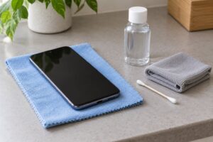 how to clean a phone screen without damaging it