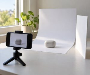 how to take product photos with a phone at home
