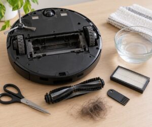 how to clean robot vacuum brushes and filters