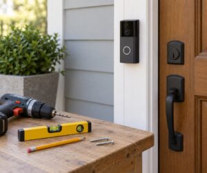 how to set up a smart doorbell without existing wiring