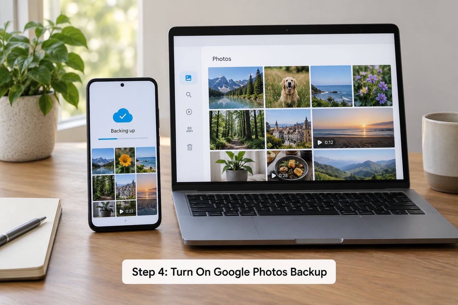 Step 4: Turn On Google Photos Backup