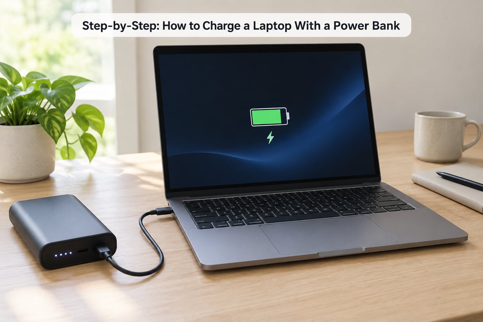 Step-by-Step: How to Charge a Laptop With a Power Bank