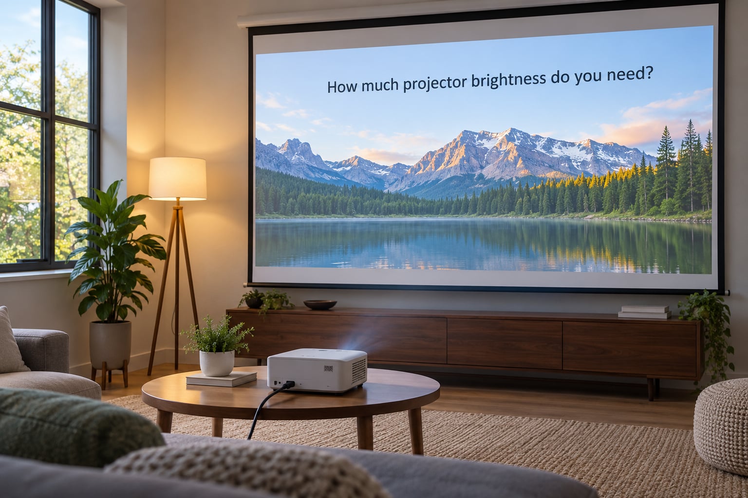 How much projector brightness do you need?
