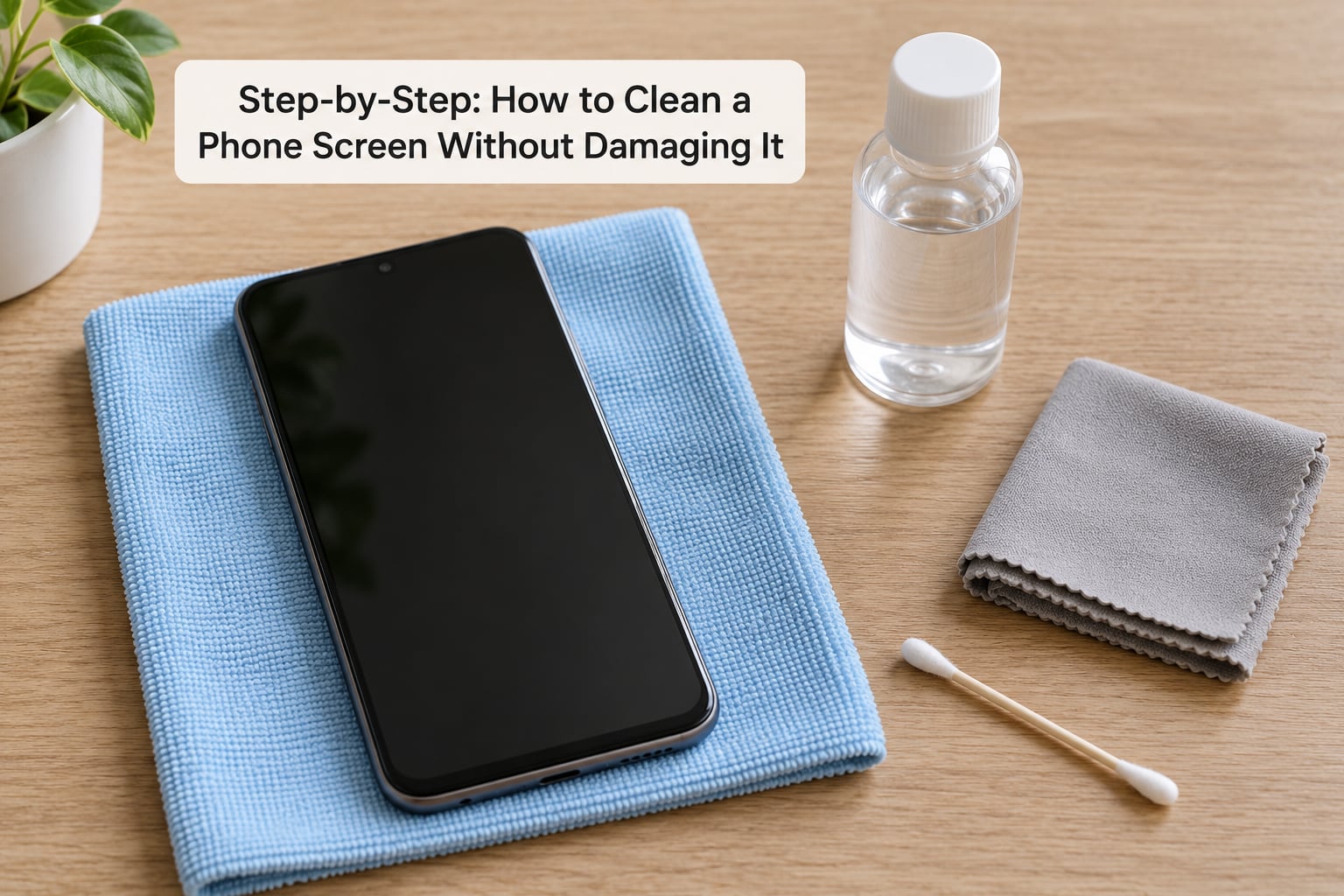 Step-by-Step: How to Clean a Phone Screen Without Damaging It