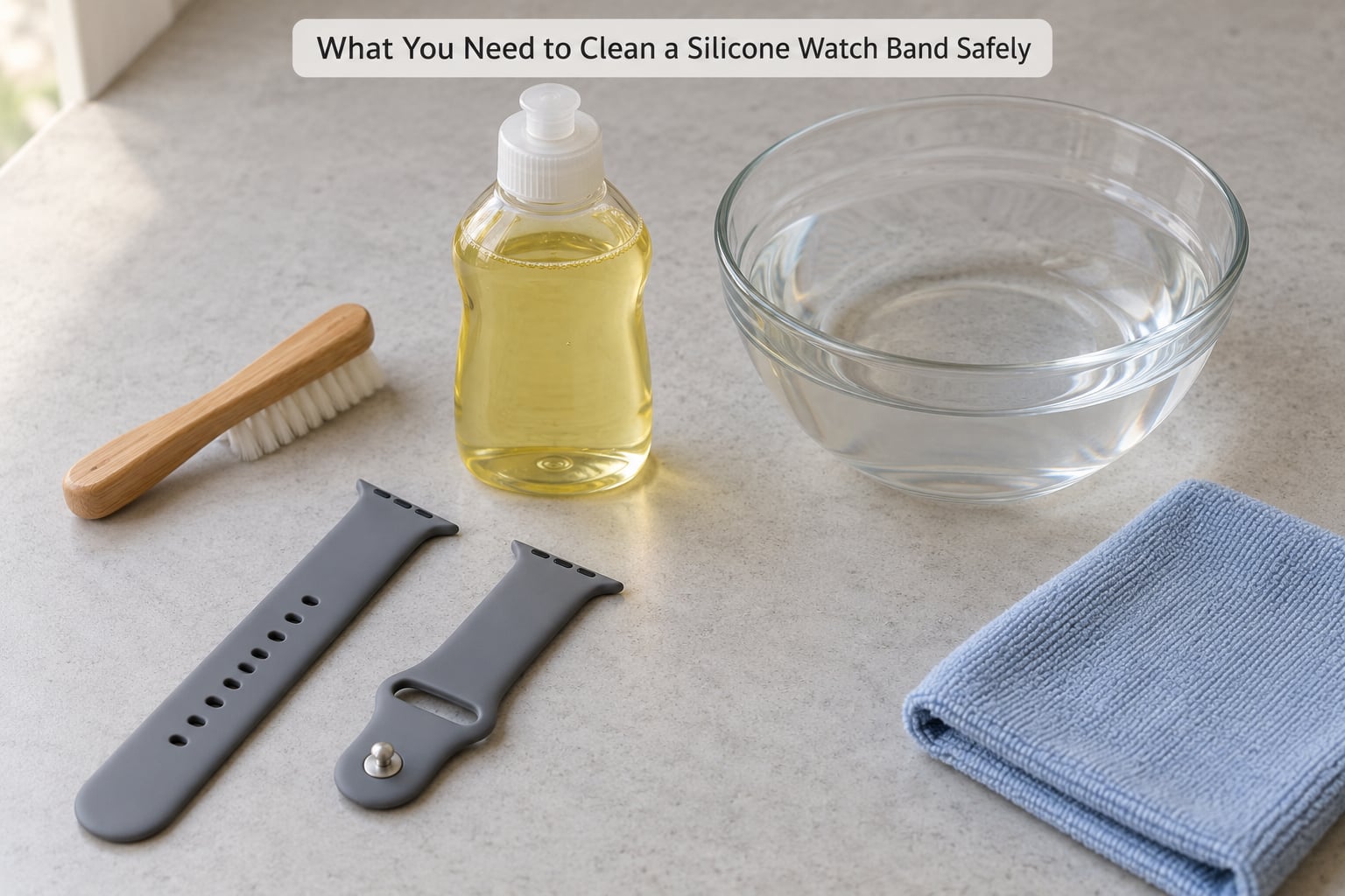 What You Need to Clean a Silicone Watch Band Safely