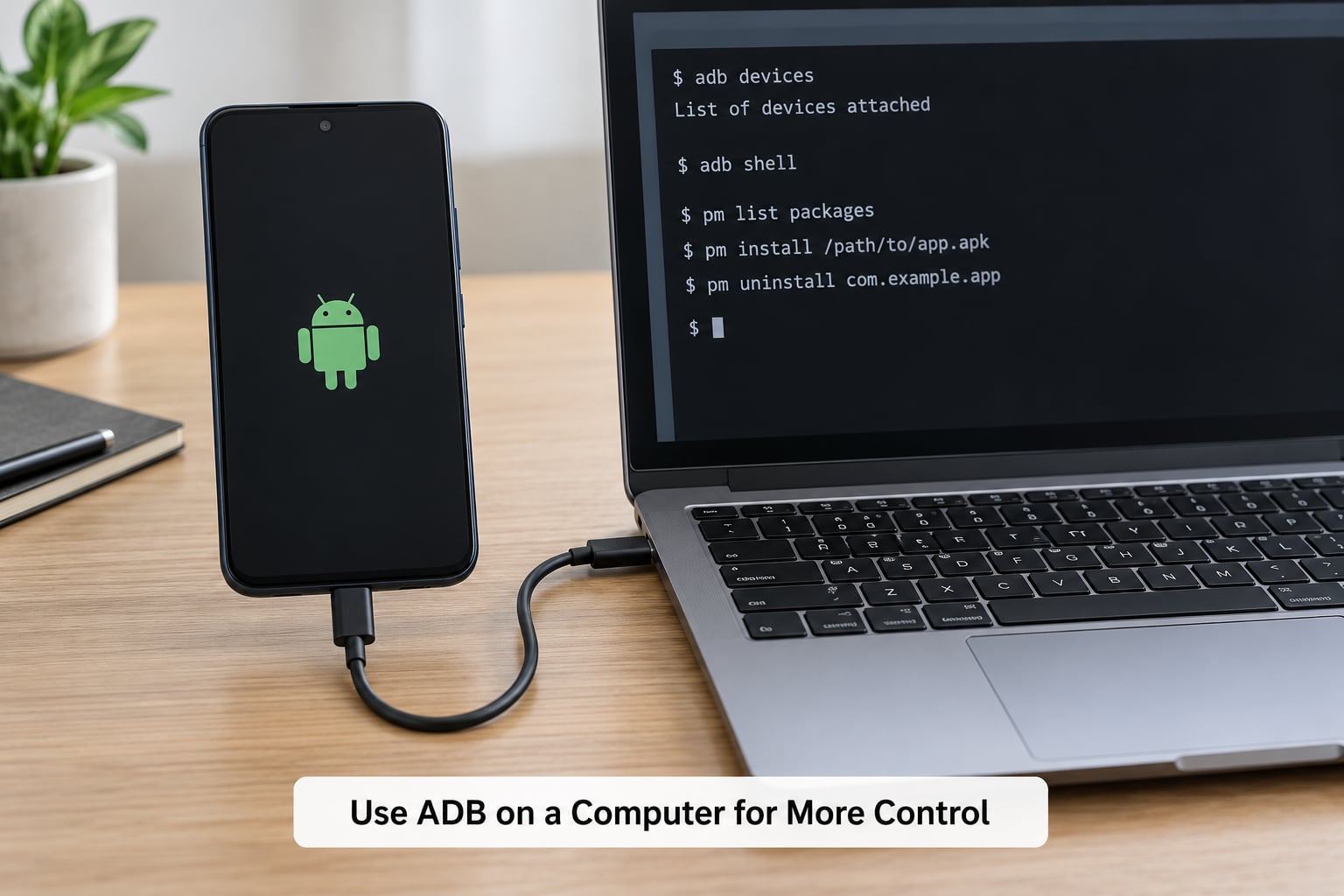 Use ADB on a Computer for More Control