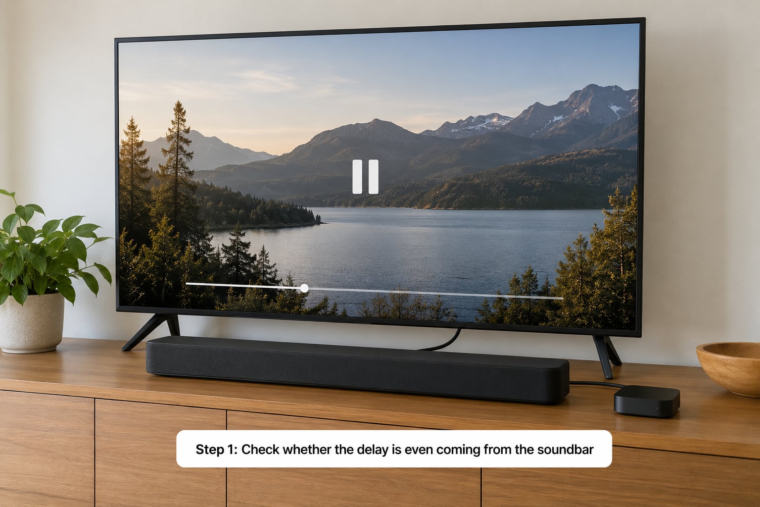 Step 1: Check whether the delay is even coming from the soundbar