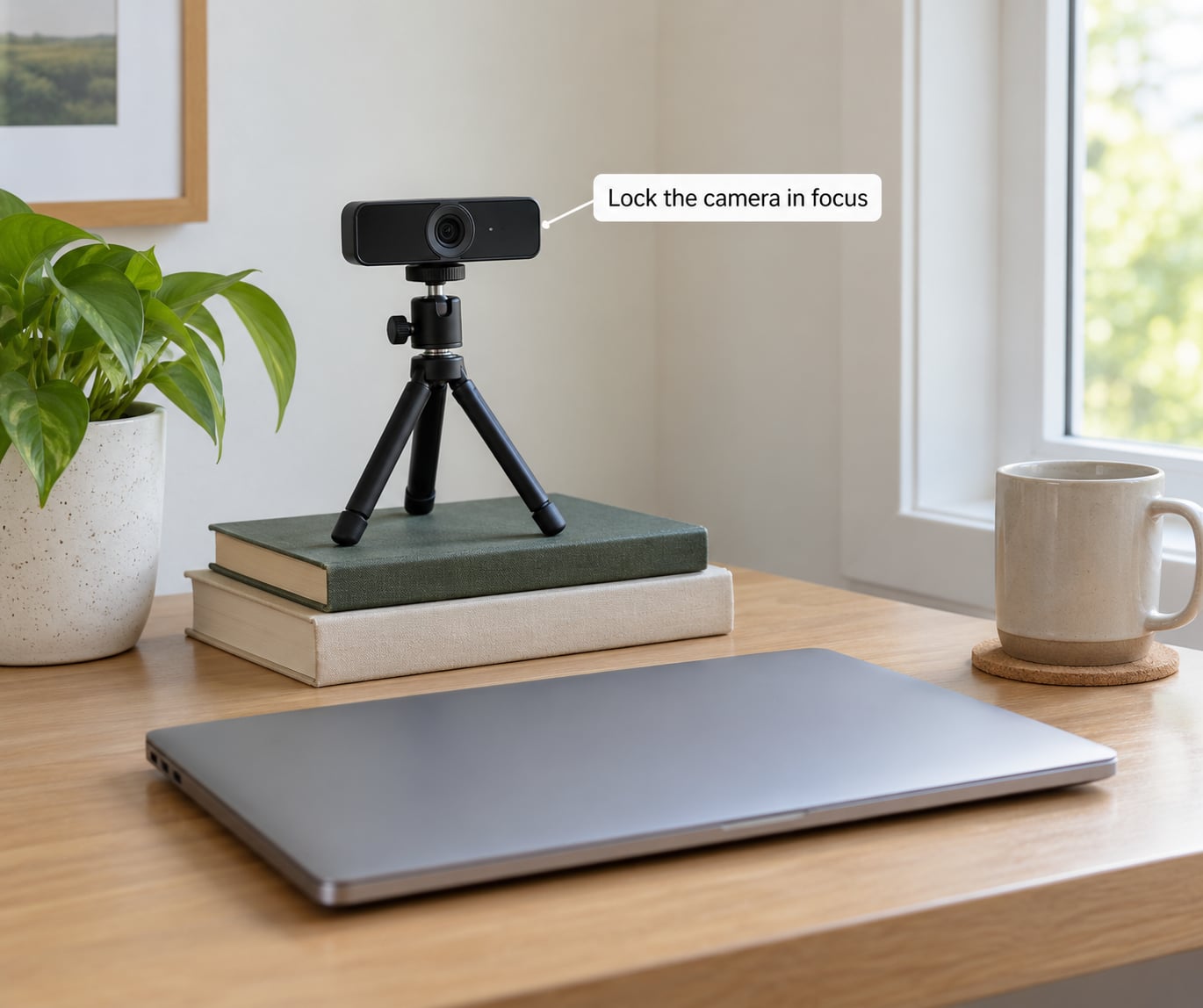 Lock the camera in focus