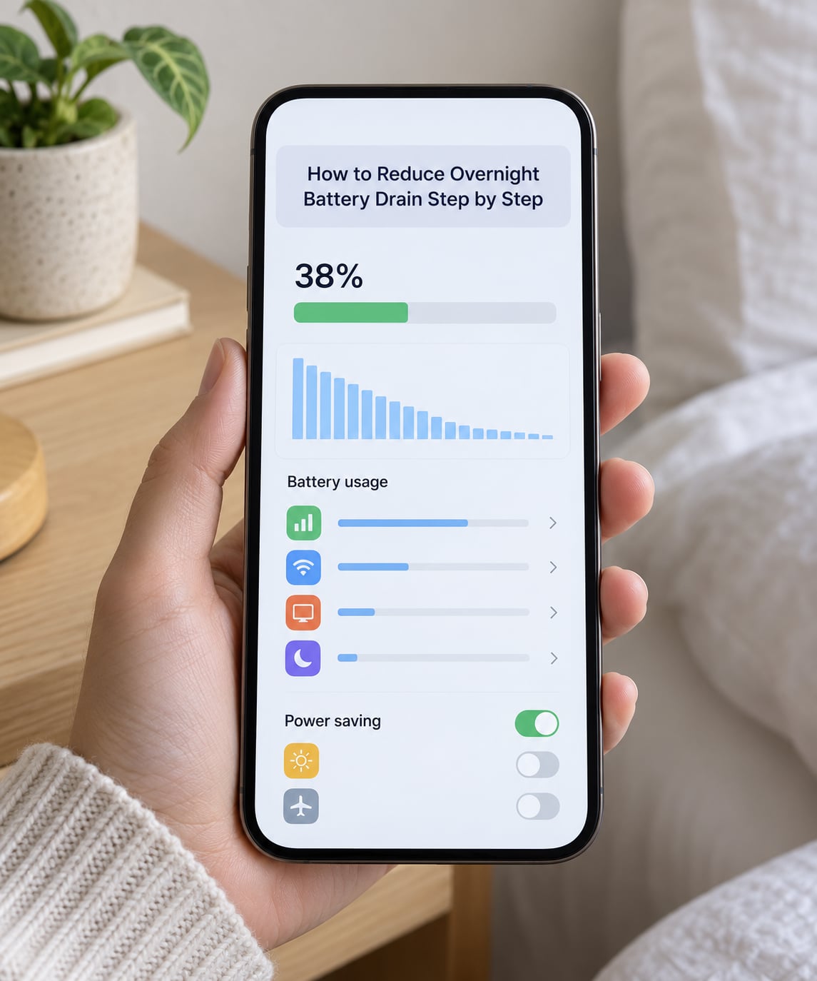 How to Reduce Overnight Battery Drain Step by Step
