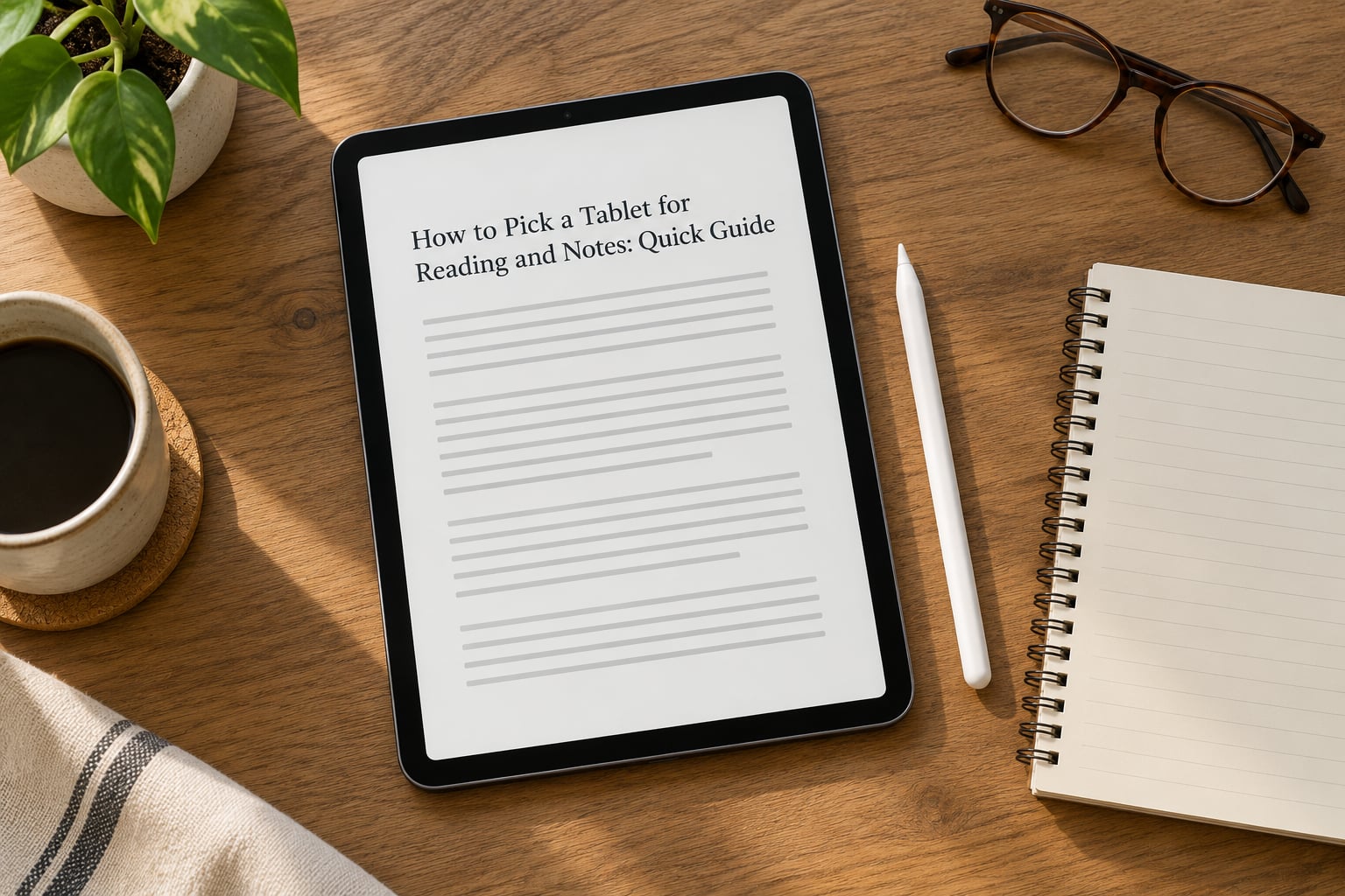 How to Pick a Tablet for Reading and Notes: Quick Guide