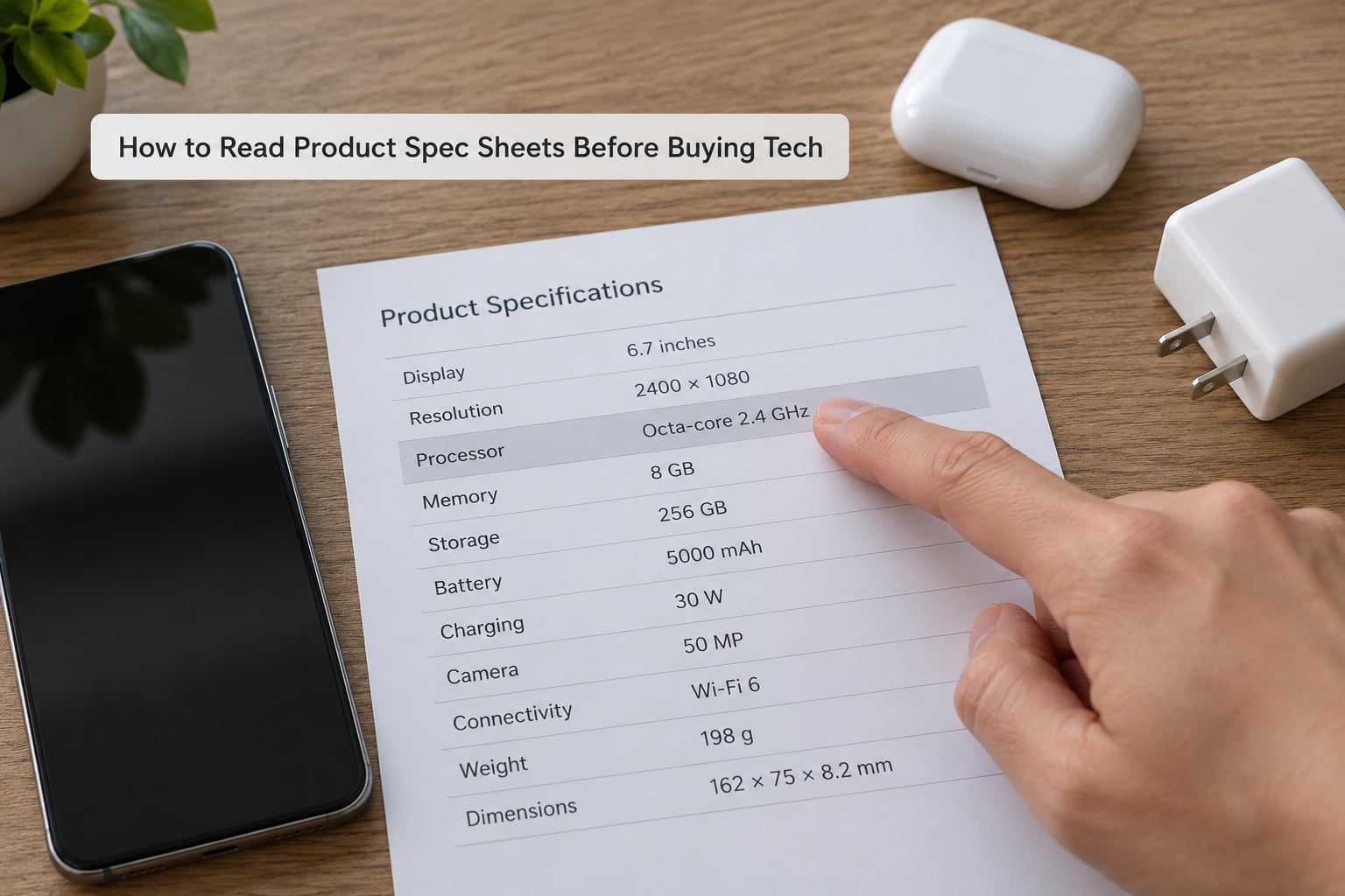 How to Read Product Spec Sheets Before Buying Tech