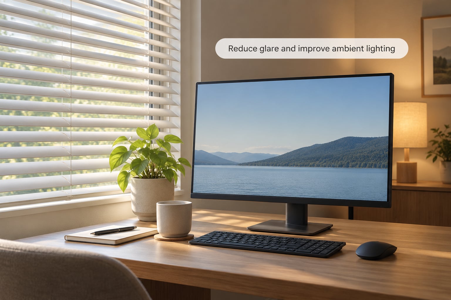 Reduce glare and improve ambient lighting