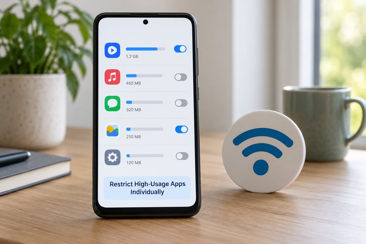 Restrict High-Usage Apps Individually