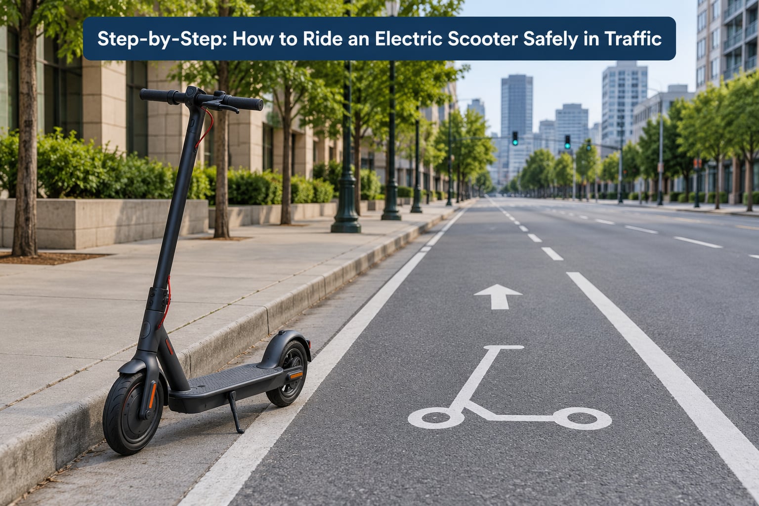 Step-by-Step: How to Ride an Electric Scooter Safely in Traffic