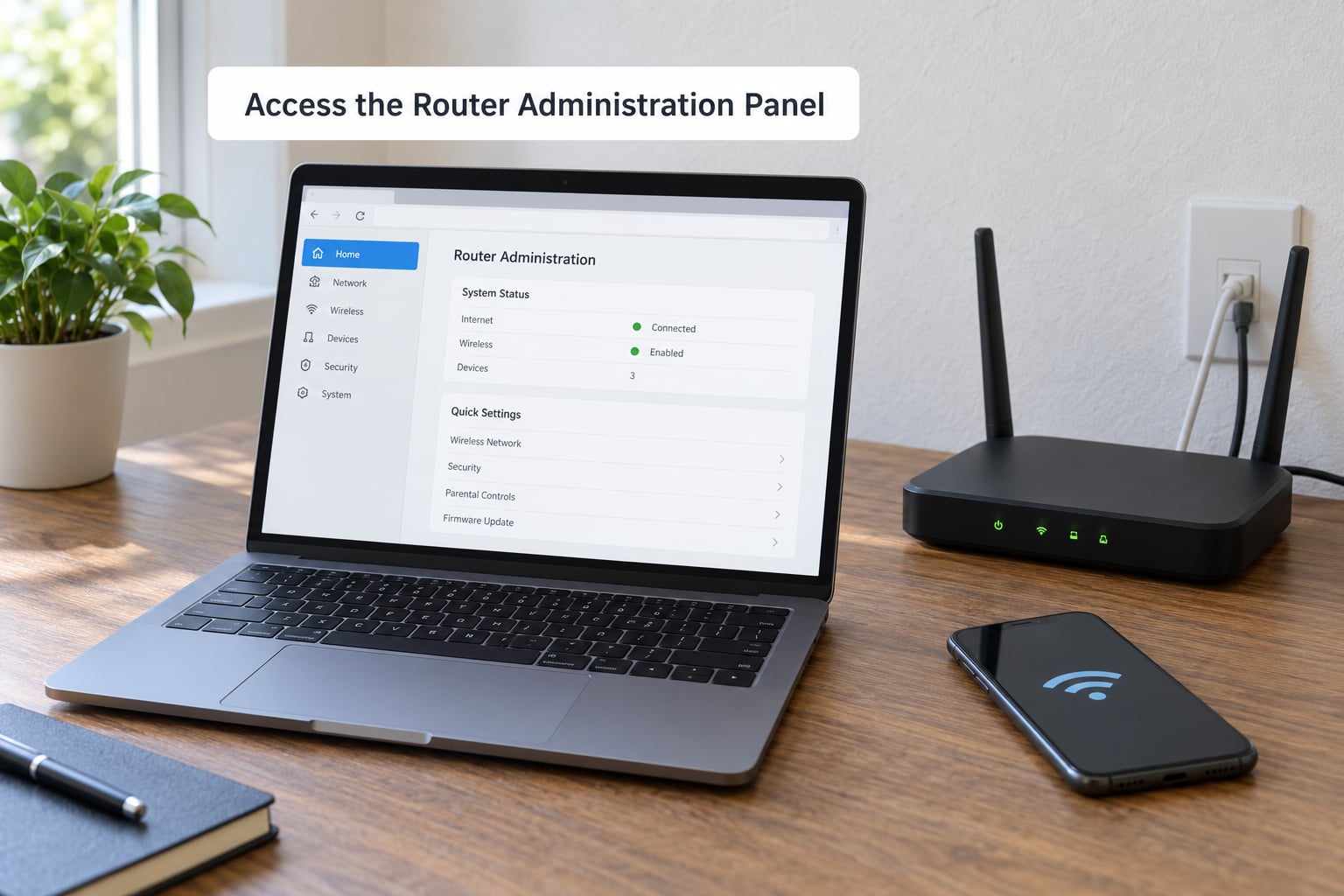 Access the Router Administration Panel