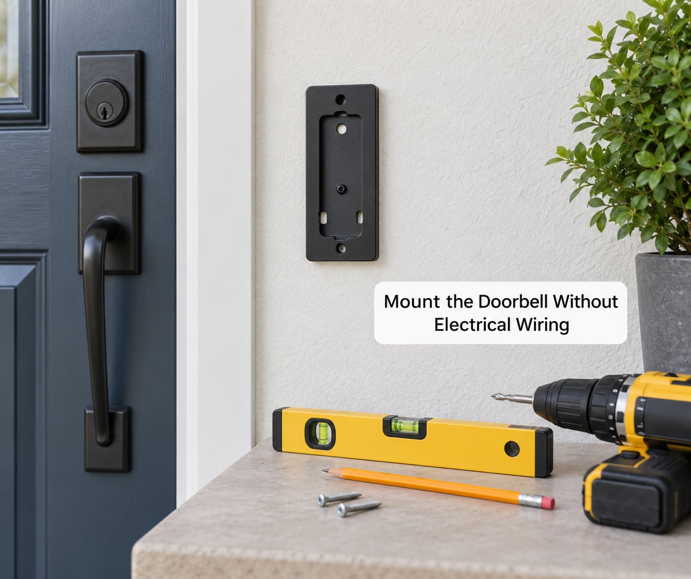 Mount the Doorbell Without Electrical Wiring