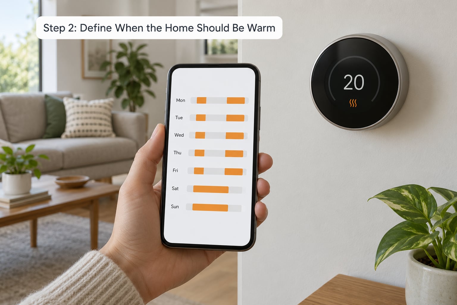 Step 2: Define When the Home Should Be Warm