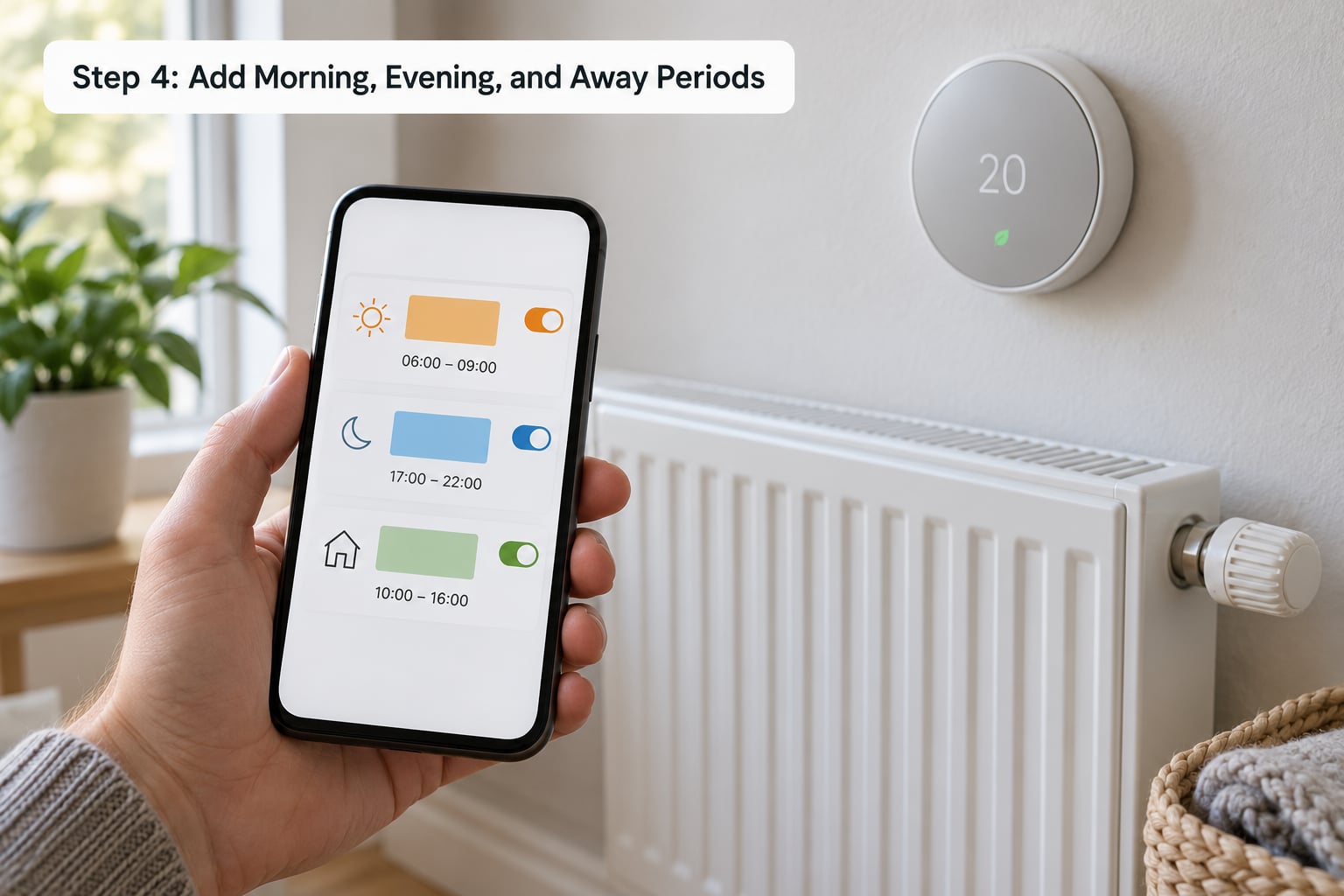 Step 4: Add Morning, Evening, and Away Periods