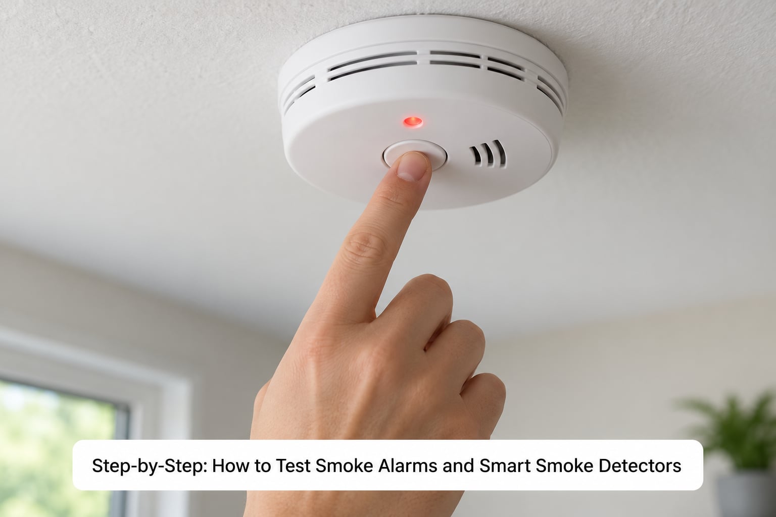 Step-by-Step: How to Test Smoke Alarms and Smart Smoke Detectors