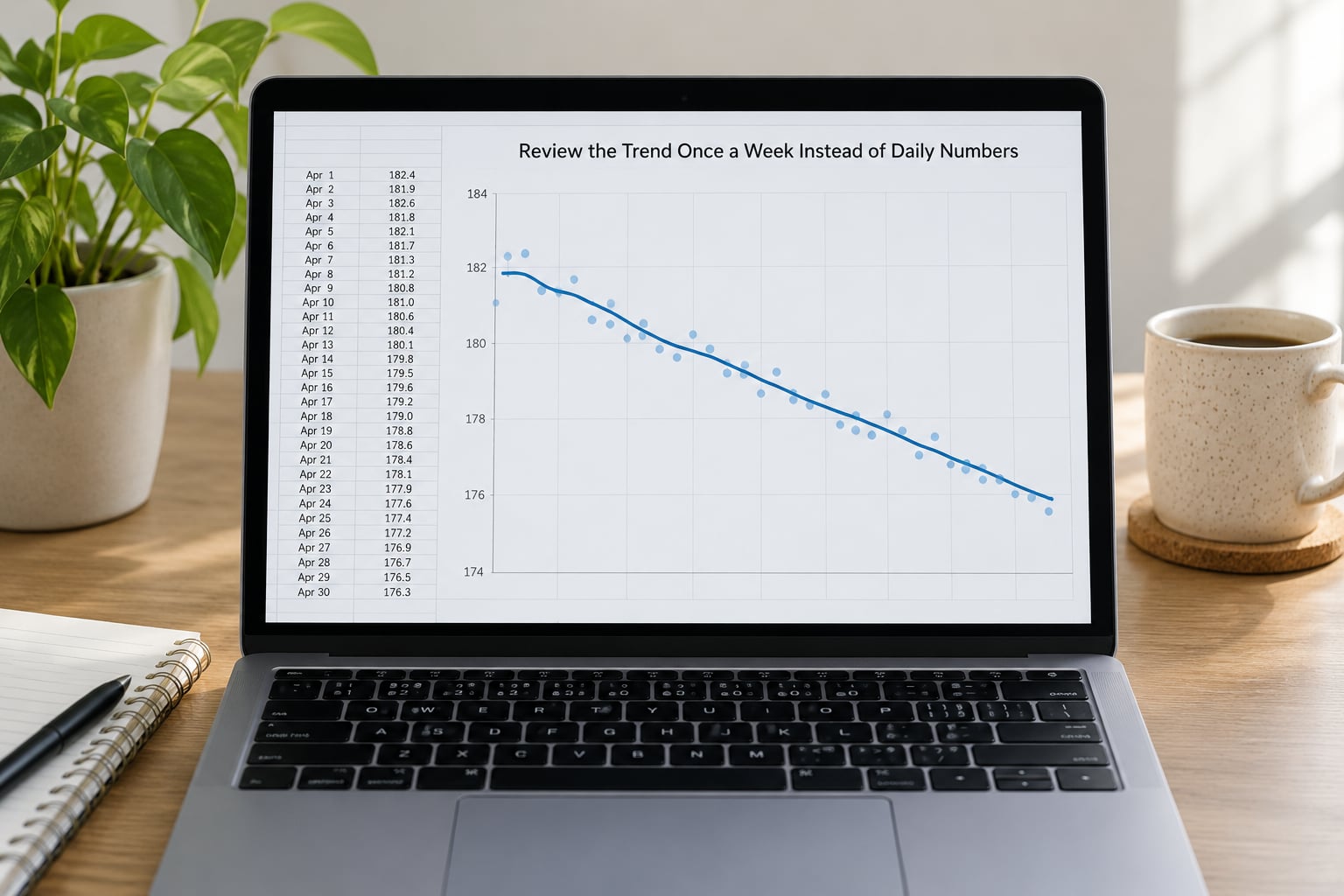 Review the Trend Once a Week Instead of Daily Numbers