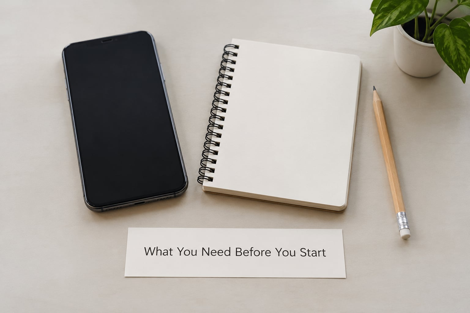What You Need Before You Start