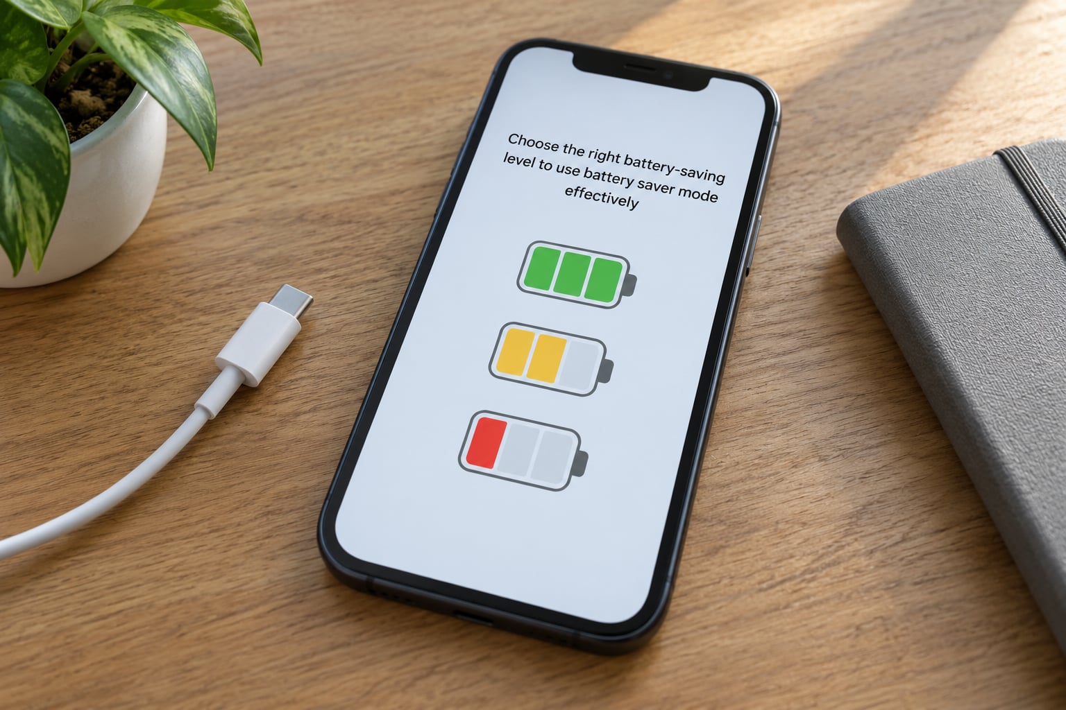 Choose the right battery-saving level to use battery saver mode effectively