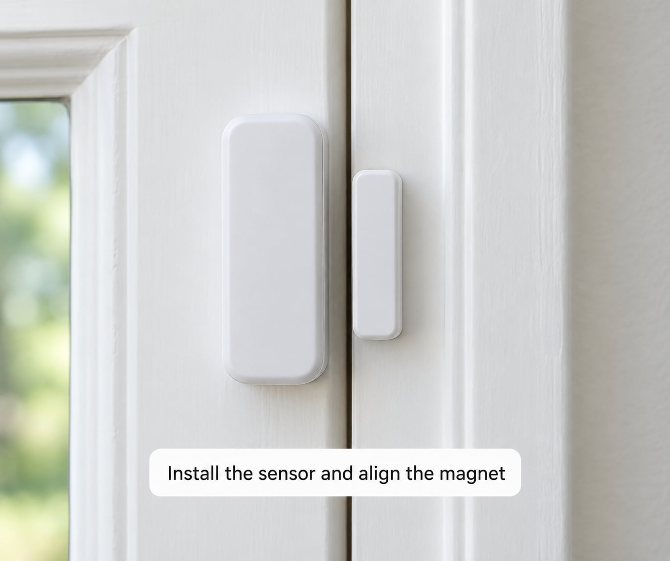 Install the sensor and align the magnet