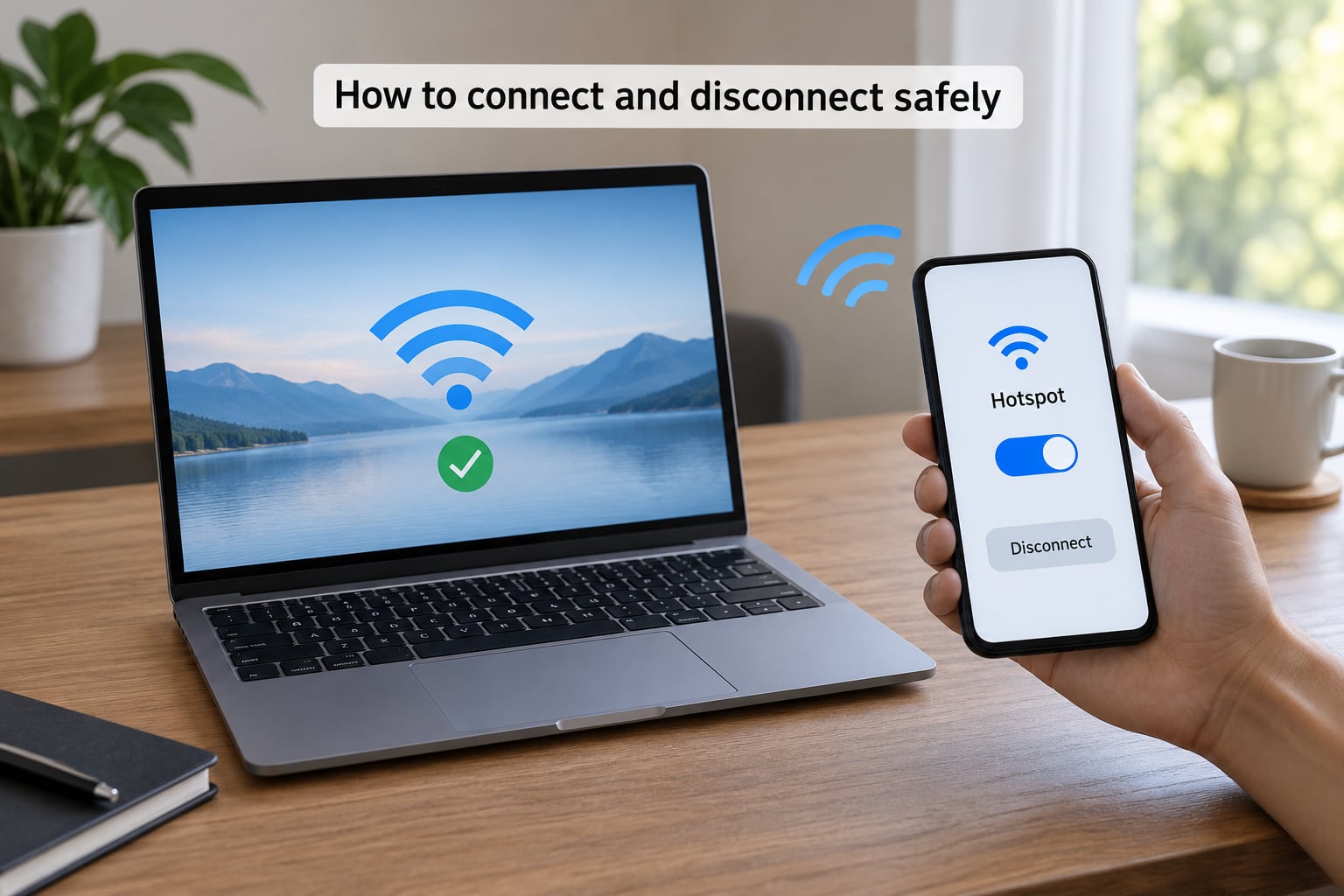 How to connect and disconnect safely