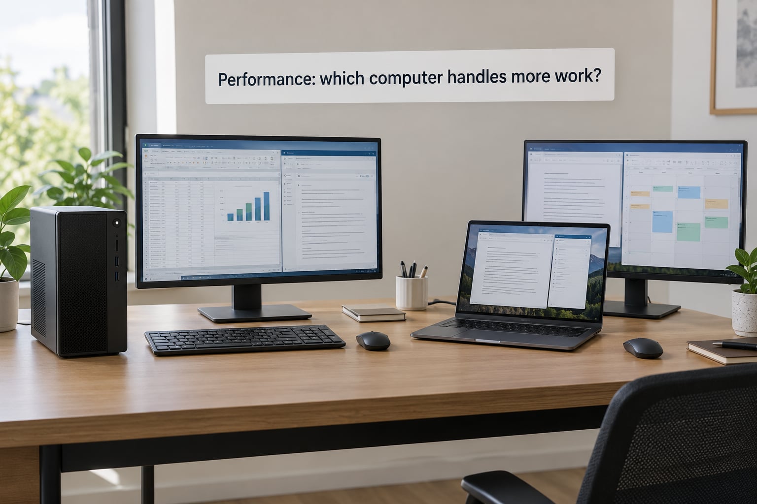 Performance: which computer handles more work?