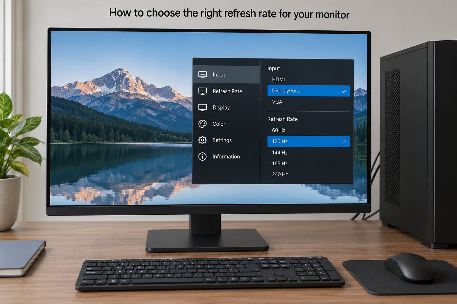 How to choose the right refresh rate for your monitor