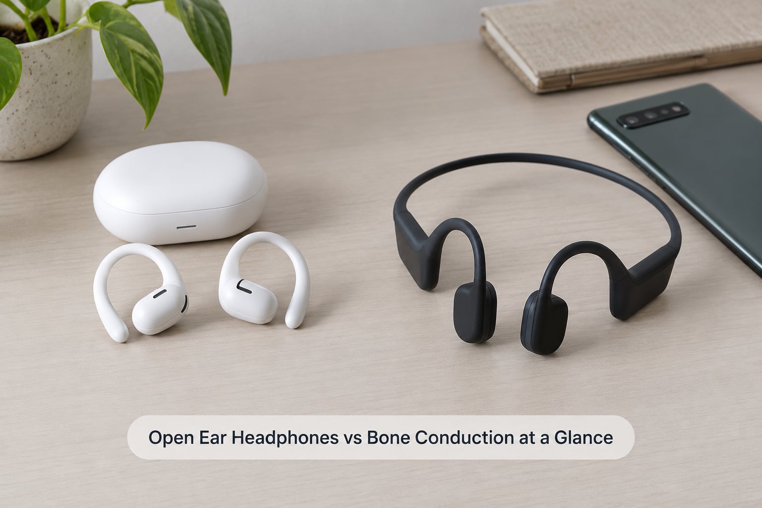 Open Ear Headphones vs Bone Conduction at a Glance
