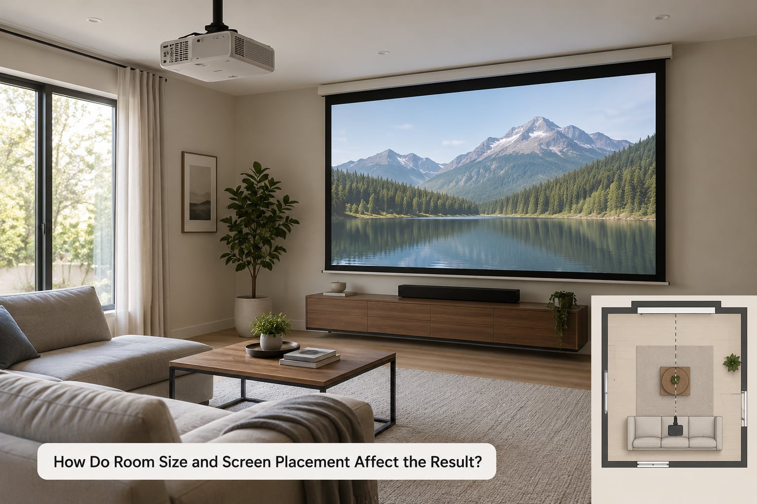 How Do Room Size and Screen Placement Affect the Result?