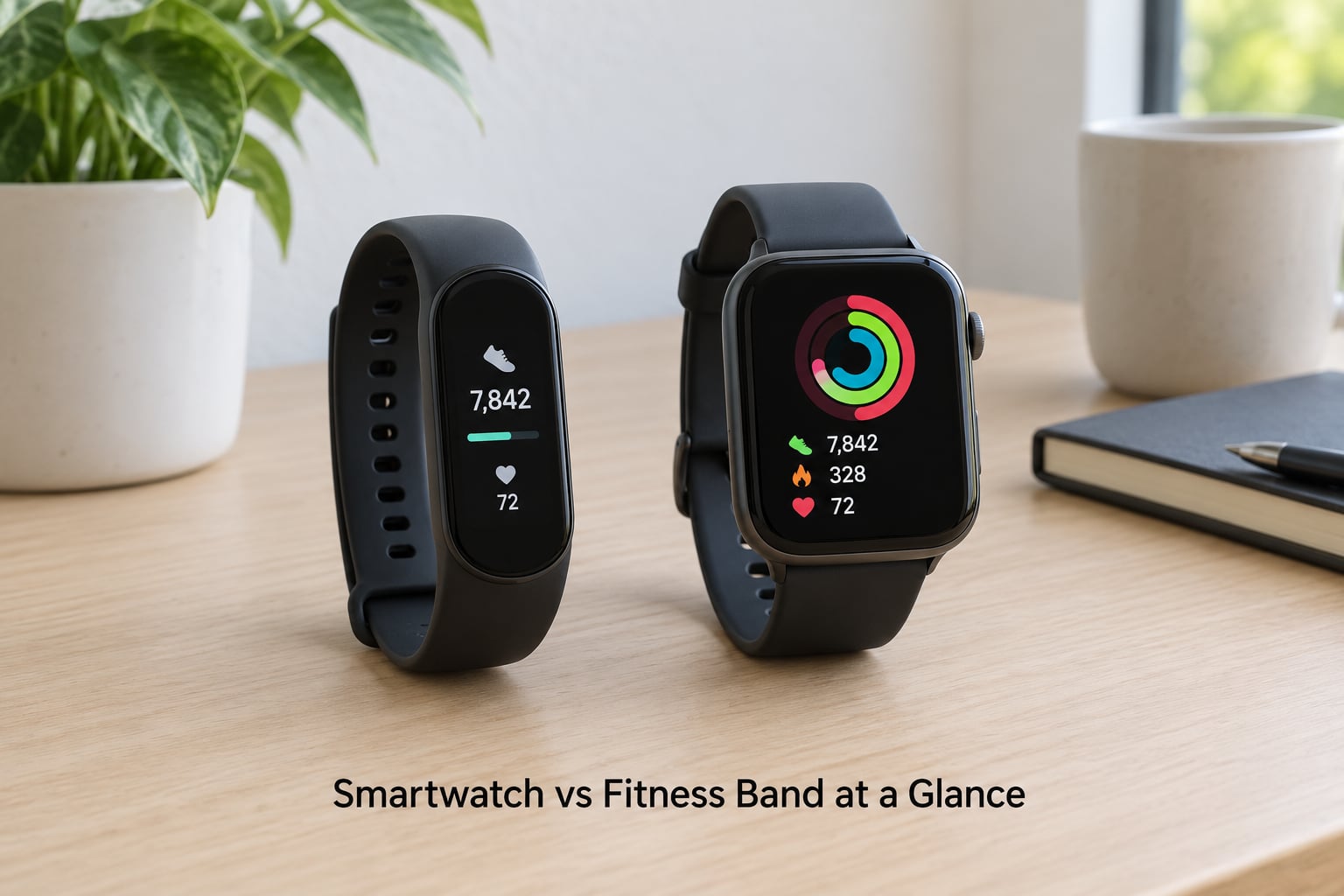 Smartwatch vs Fitness Band at a Glance
