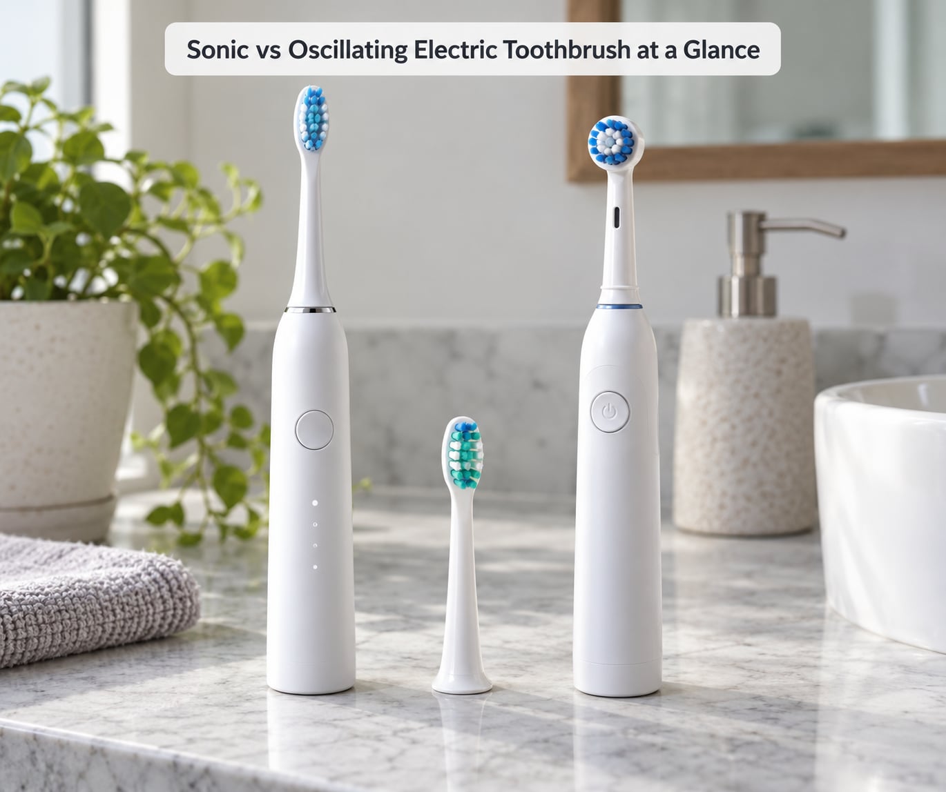 Sonic vs Oscillating Electric Toothbrush at a Glance