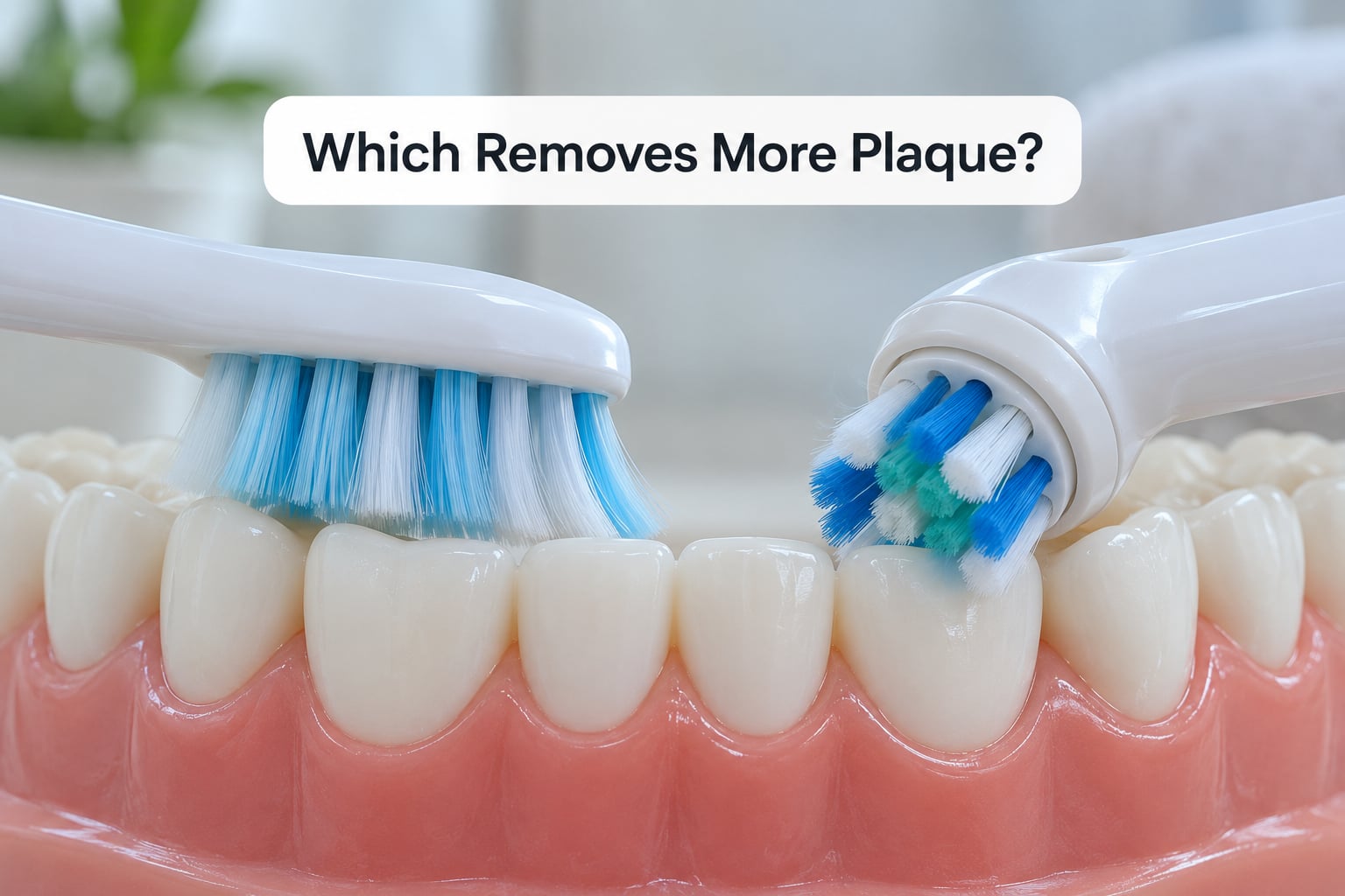 Which Removes More Plaque?
