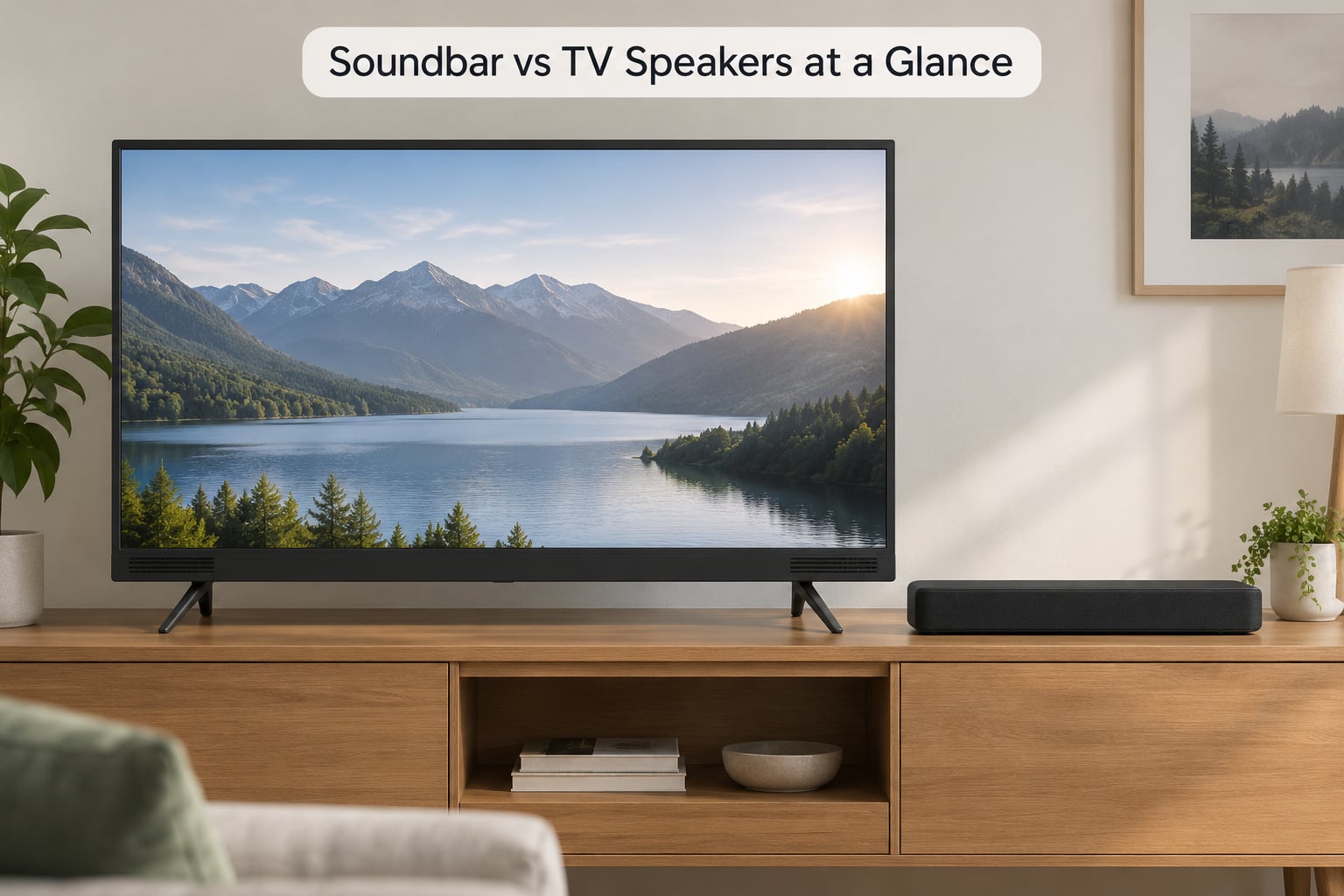 Soundbar vs TV Speakers at a Glance