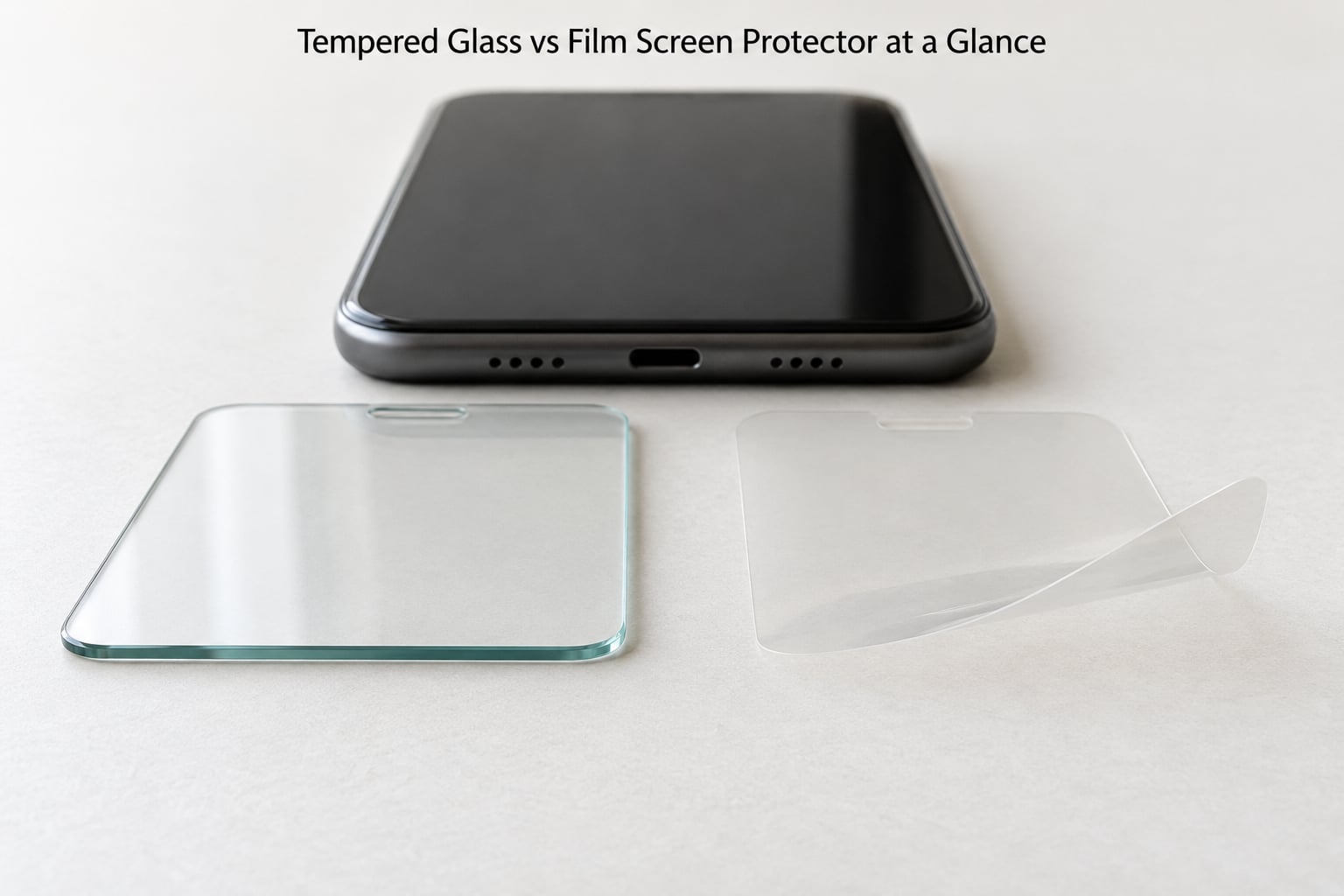 Tempered Glass vs Film Screen Protector at a Glance