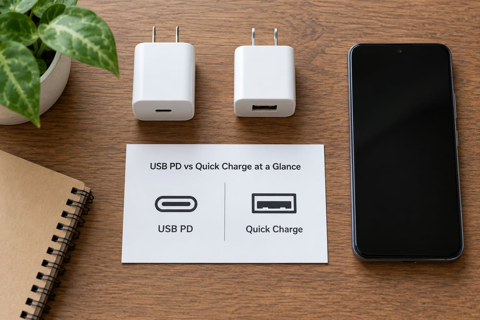 USB PD vs Quick Charge at a Glance
