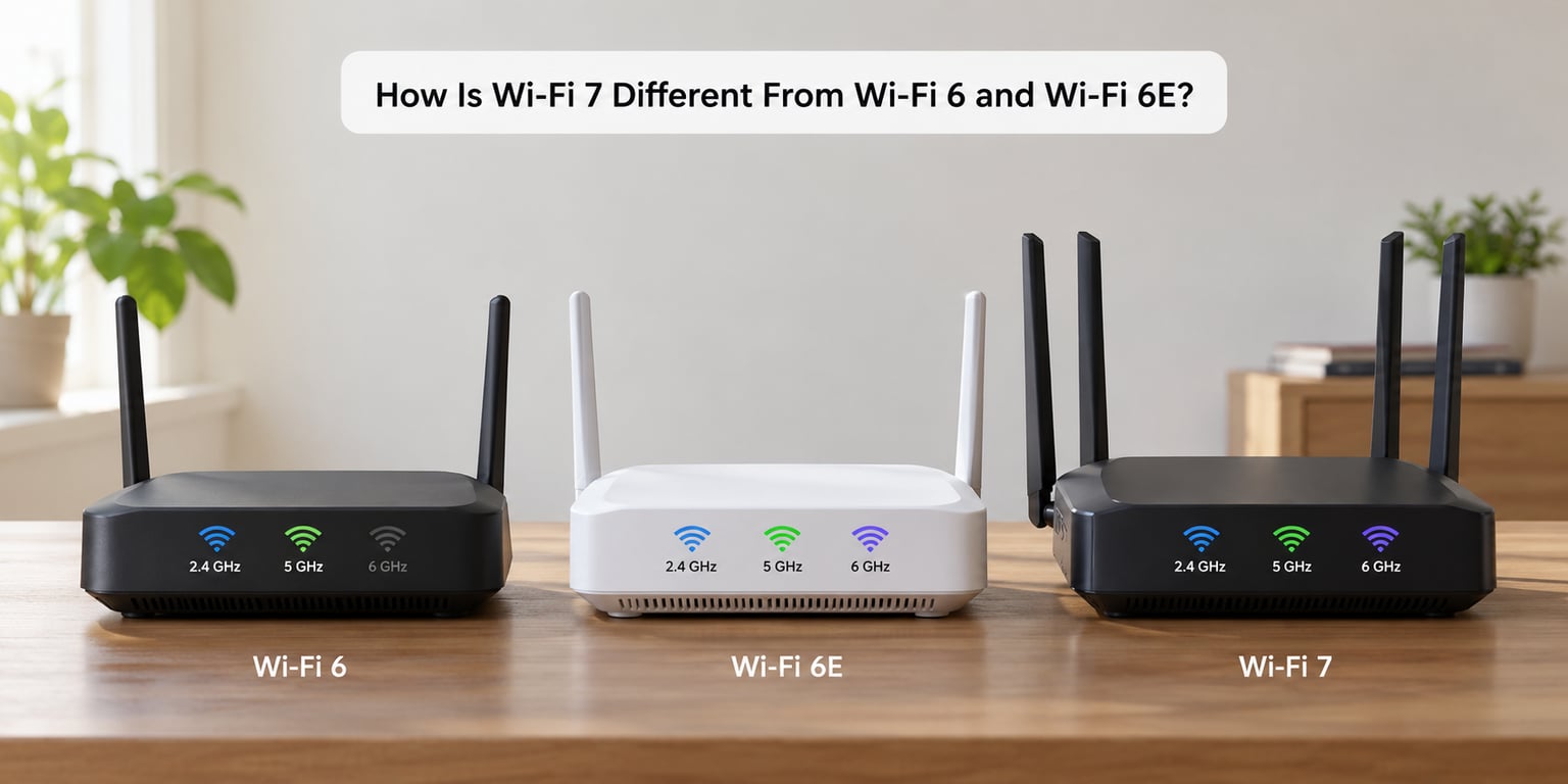 How Is Wi-Fi 7 Different From Wi-Fi 6 and Wi-Fi 6E?