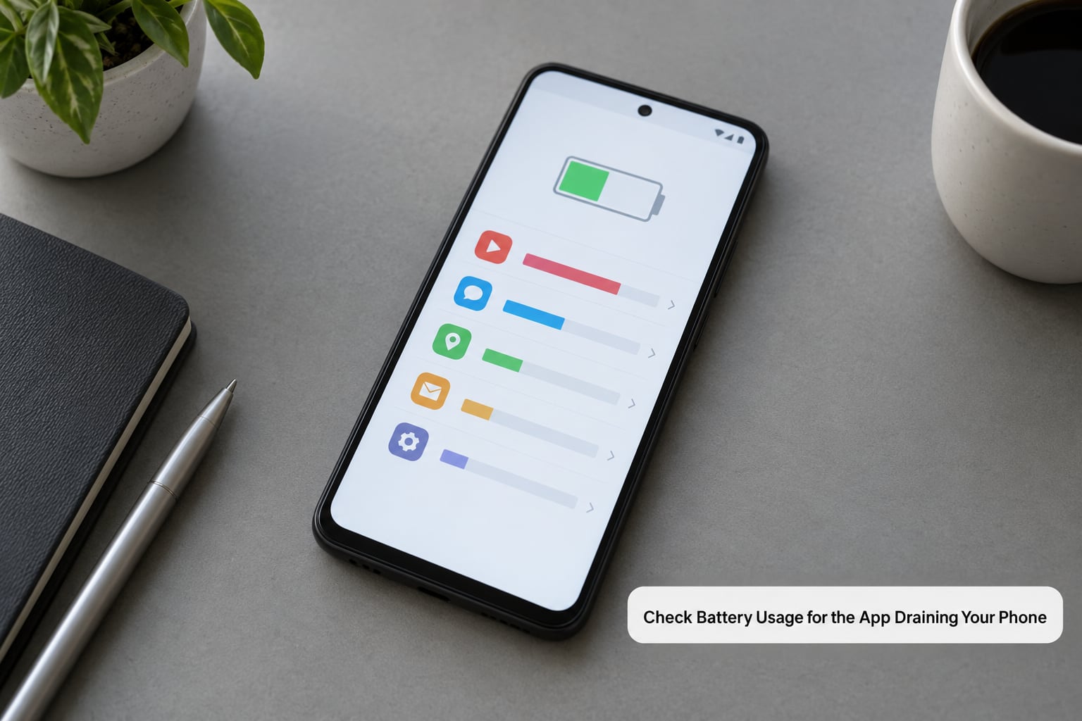 Check Battery Usage for the App Draining Your Phone